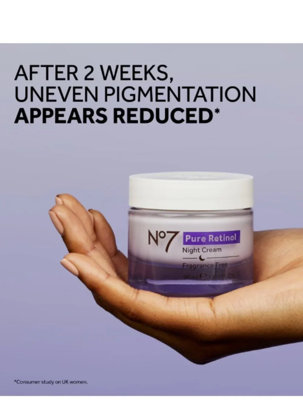 No7 Pure Retinol Night Repair Cream 1.69 fl oz Fragrance Free